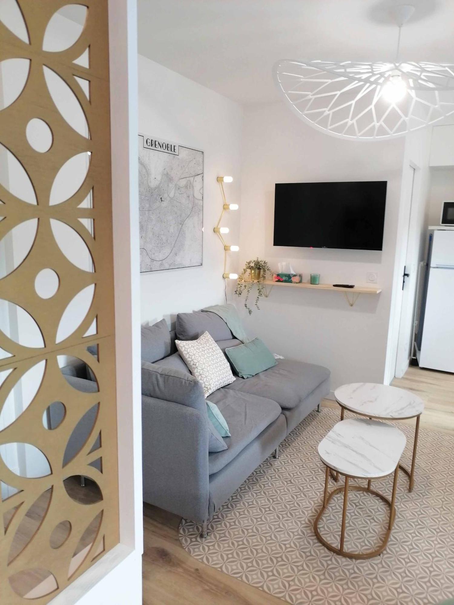 Appartement Hagaki Vue Panoramique Proche Gare Netflix 格勒诺布尔 外观 照片