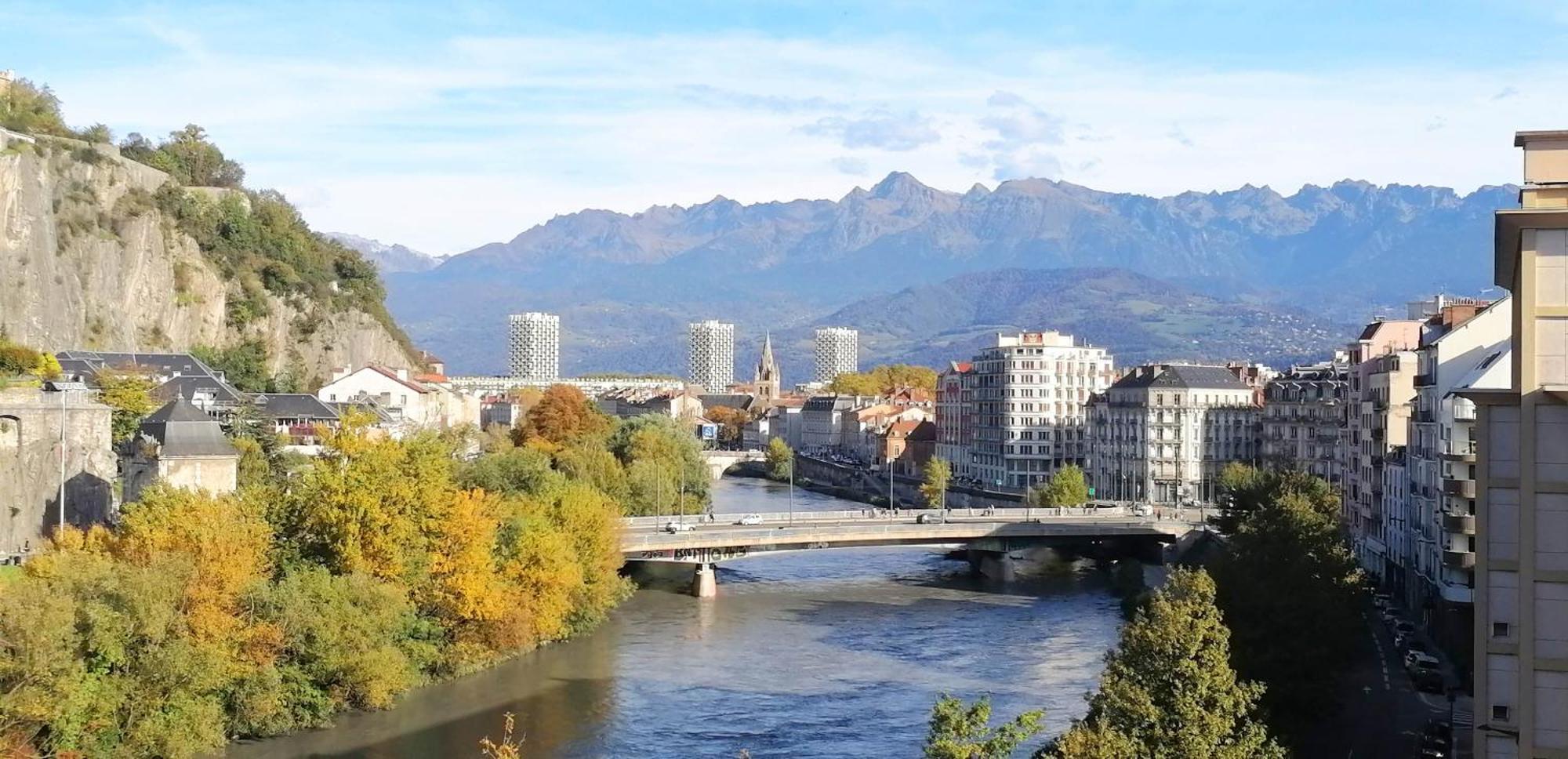 Appartement Hagaki Vue Panoramique Proche Gare Netflix 格勒诺布尔 外观 照片